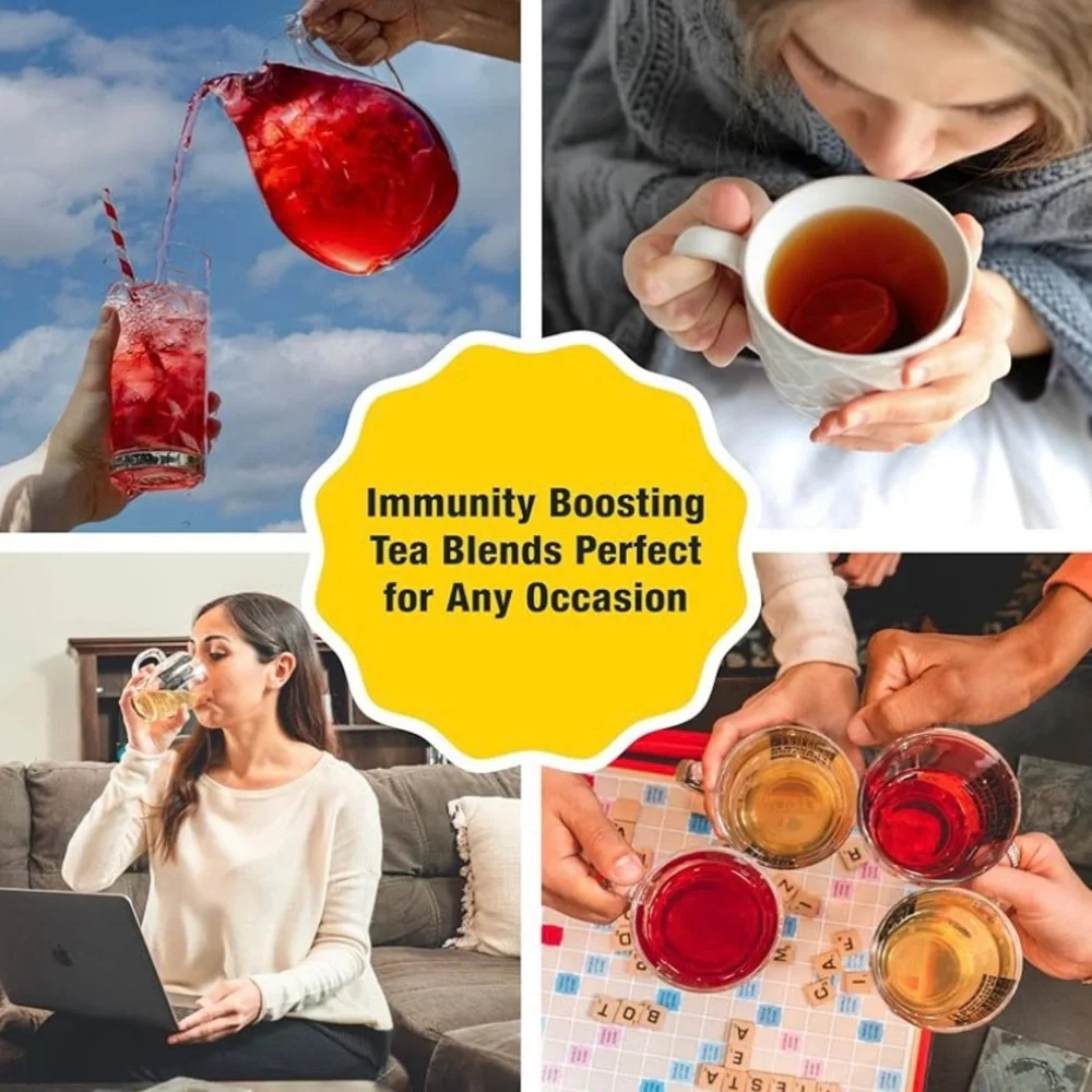 Tiesta Tea Strawberry Lemonade Loose Leaf IMMUNITY Non Caffeinated Hot/Cold 4 Oz